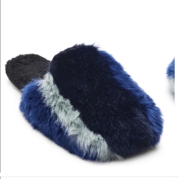 Free people daylights fue slipper blue size 38